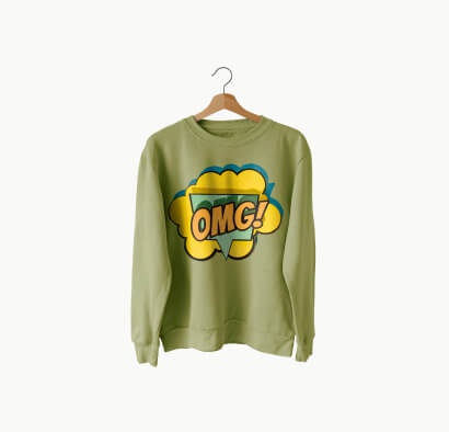 Green Front Sweater